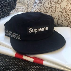 NWT Supreme Black Camp Hat